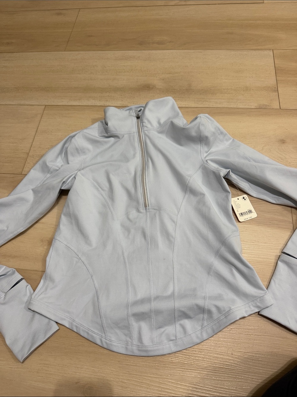 FP Movement by Free People Light Blue Half-Zip Pullover Jacket size s